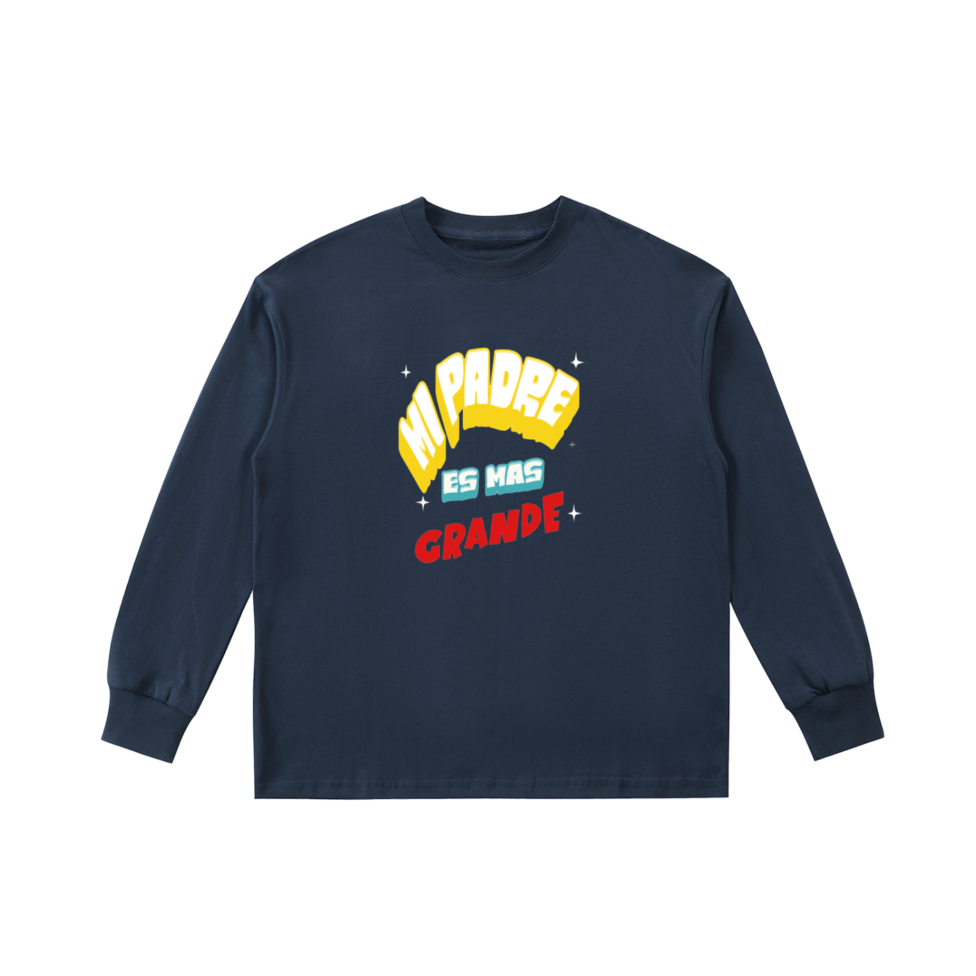 Children's wear Mi Padre Es Mas Grande En Todo Tiempo Adoro Su Nombre Cotton Long-Sleeve Tee