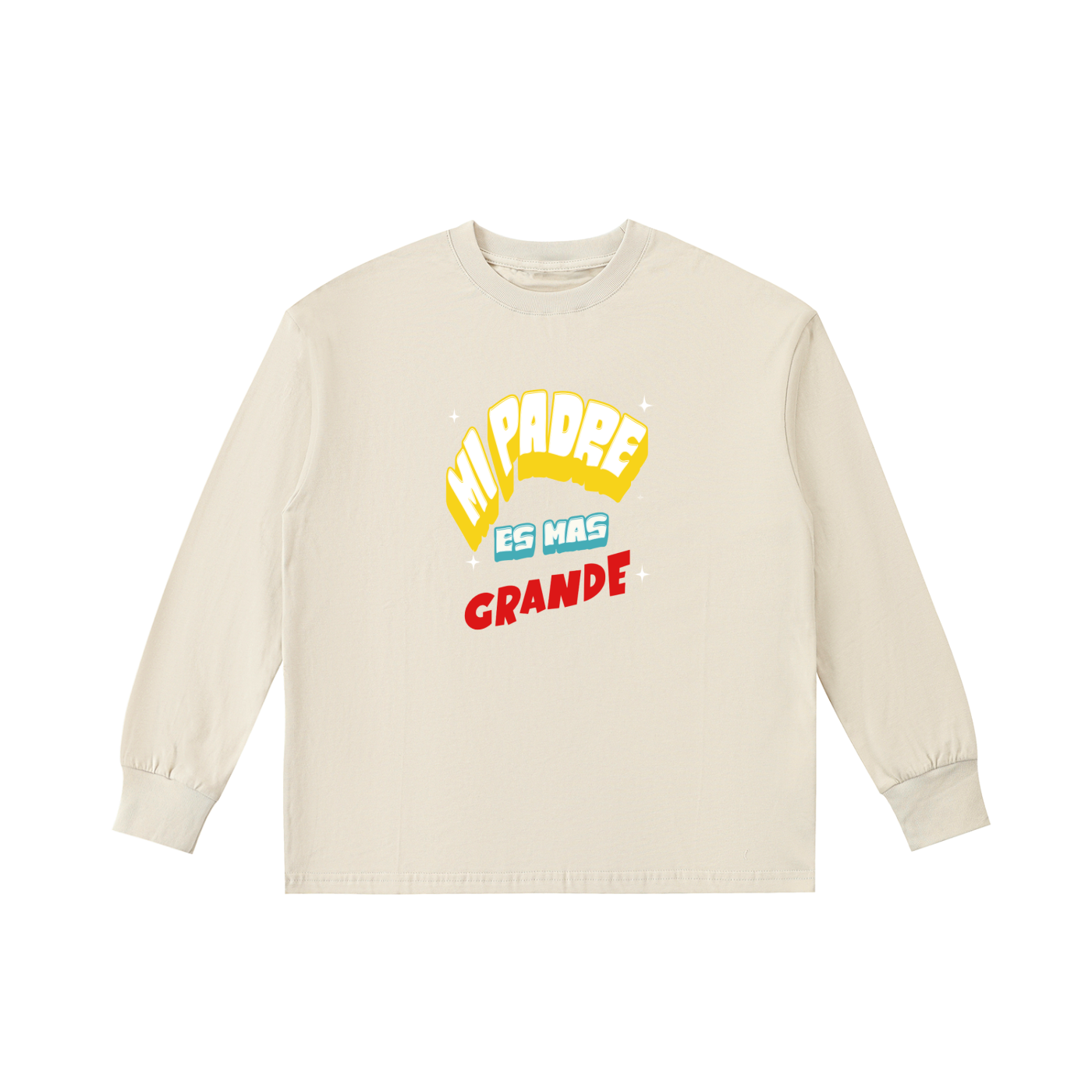 Children's wear Mi Padre Es Mas Grande En Todo Tiempo Adoro Su Nombre Cotton Long-Sleeve Tee
