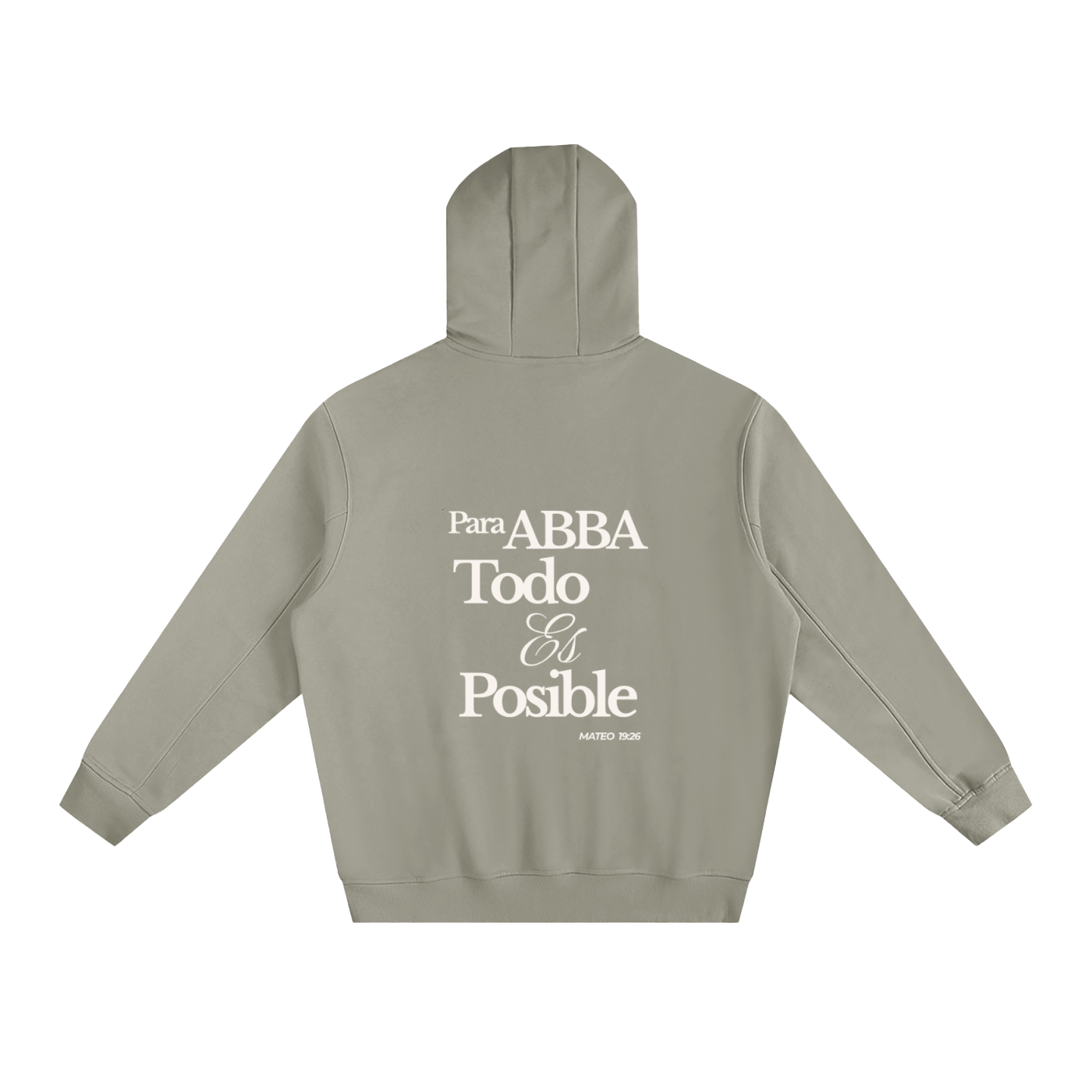 Abba's Print Para Abba Todo Es Posible  Unisex Fleeced High Neck Hoodie