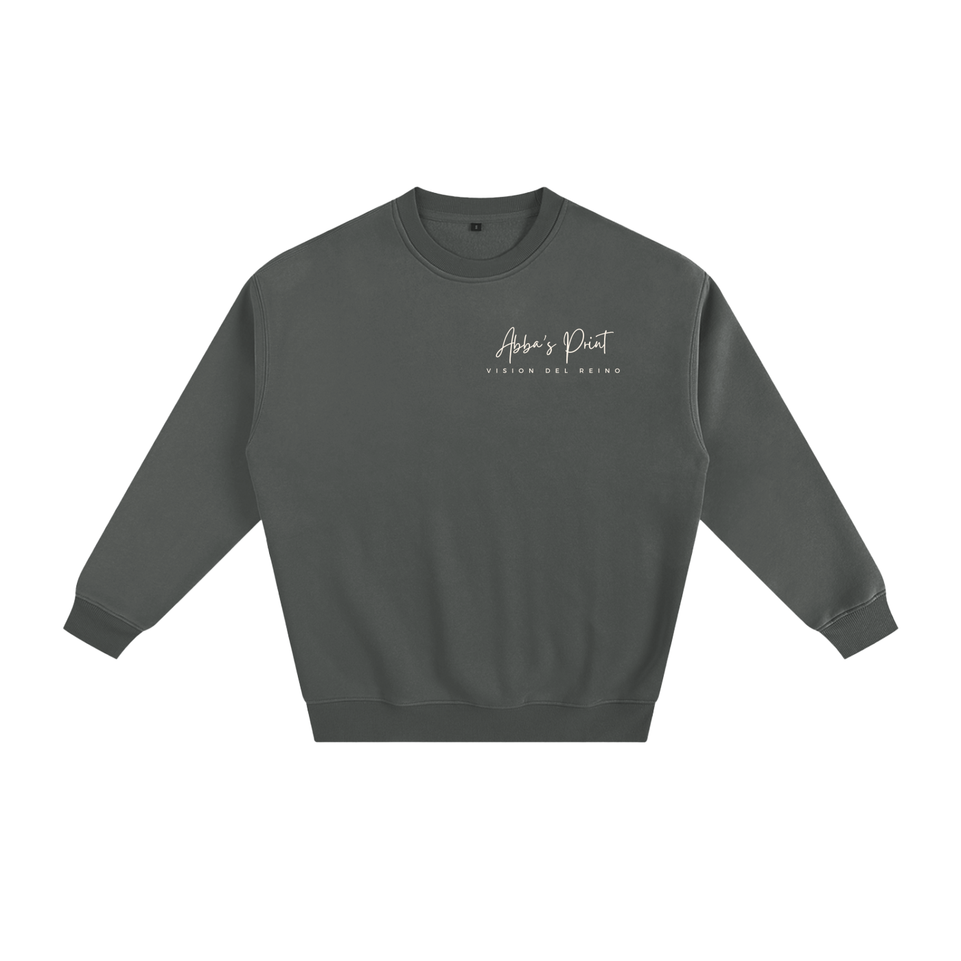 Abba's Print Vision Del Reino Fleeced Sweatshirt with God all things Are Possible Matthew 19:26
