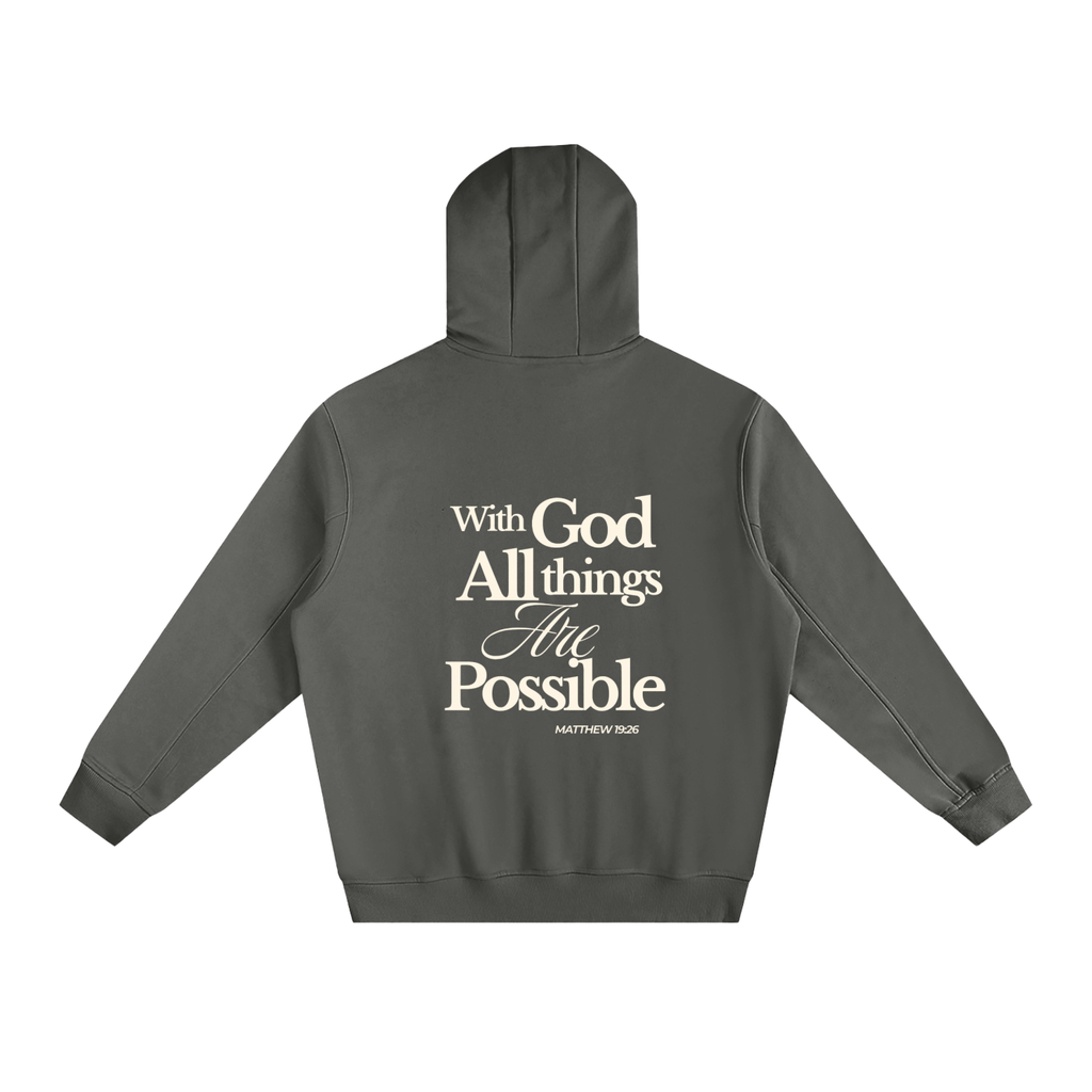 Fleeced High Neck Hoodie