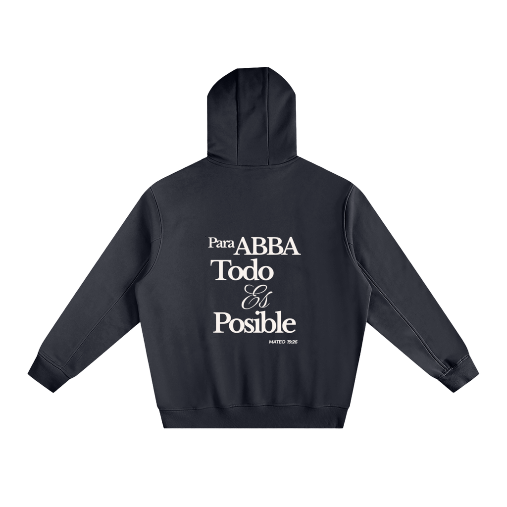 Abba's Print Para Abba Todo Es Posible  Unisex Fleeced High Neck Hoodie