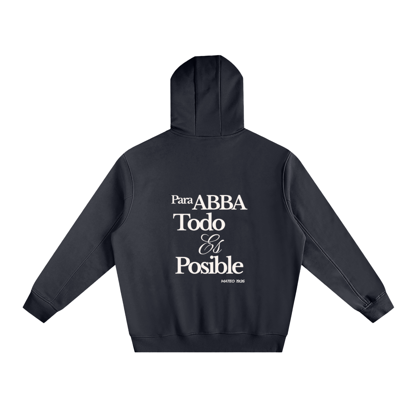 Abba's Print Para Abba Todo Es Posible  Unisex Fleeced High Neck Hoodie