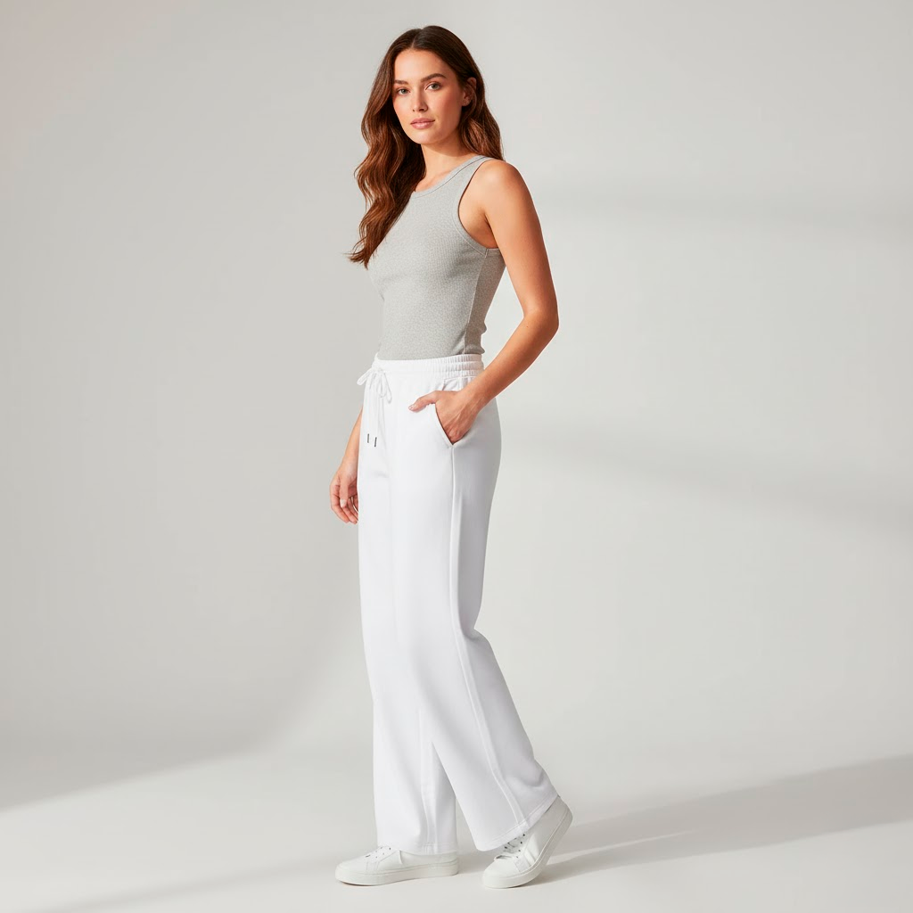 AP- Unisex Loose Fit Fleece Straight Leg Pants