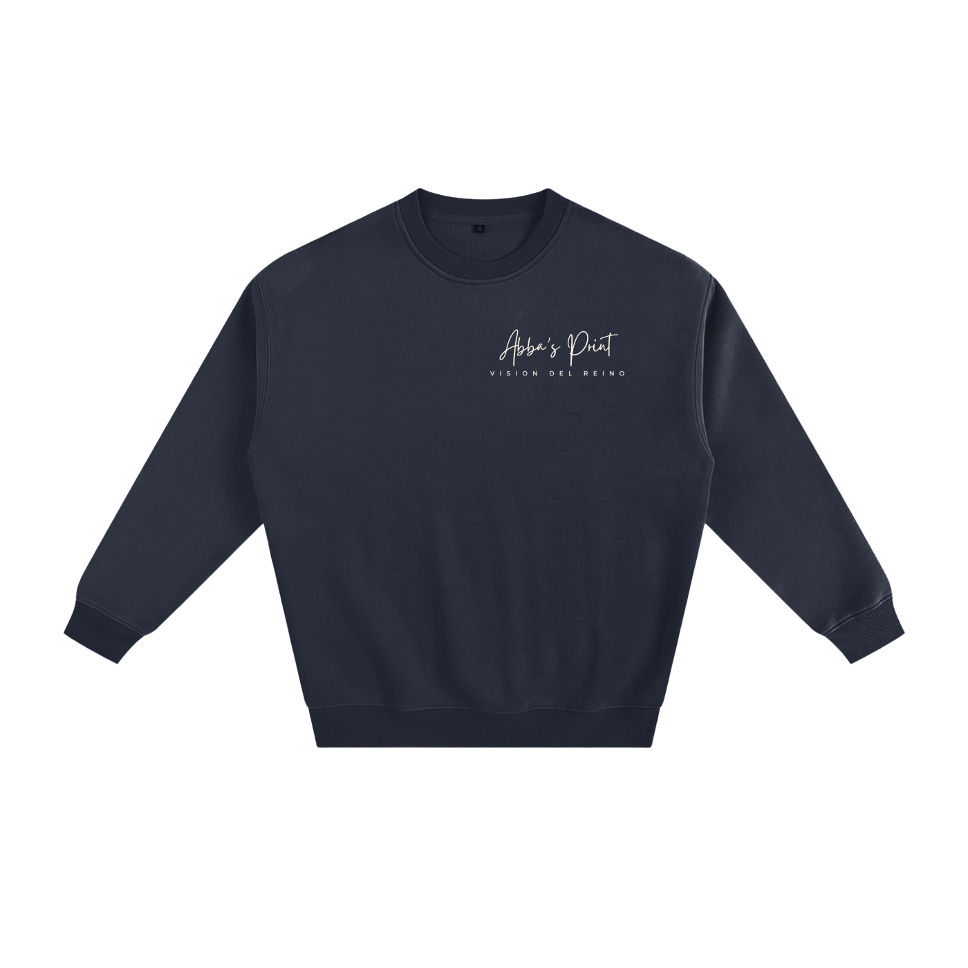 Abba's Print Vision Del Reino Fleeced Sweatshirt with God all things Are Possible Matthew 19:26