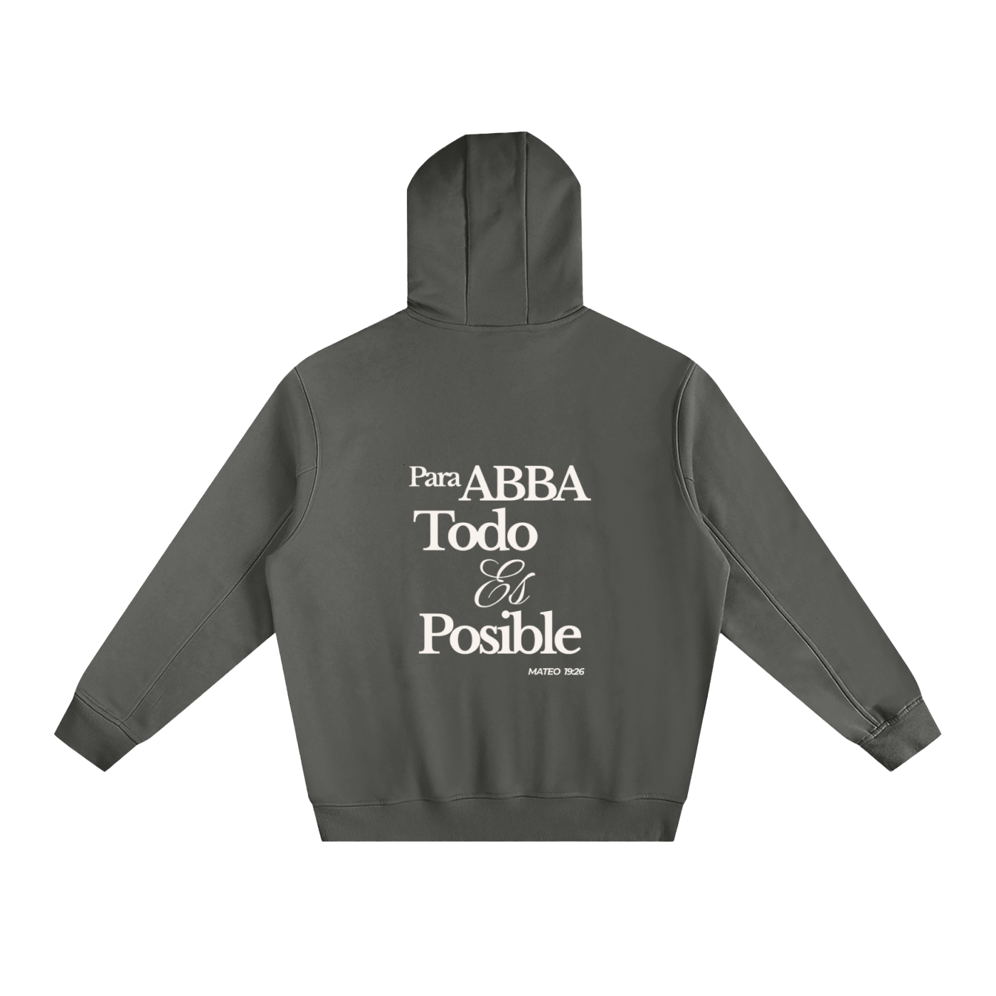 Abba's Print Para Abba Todo Es Posible  Unisex Fleeced High Neck Hoodie