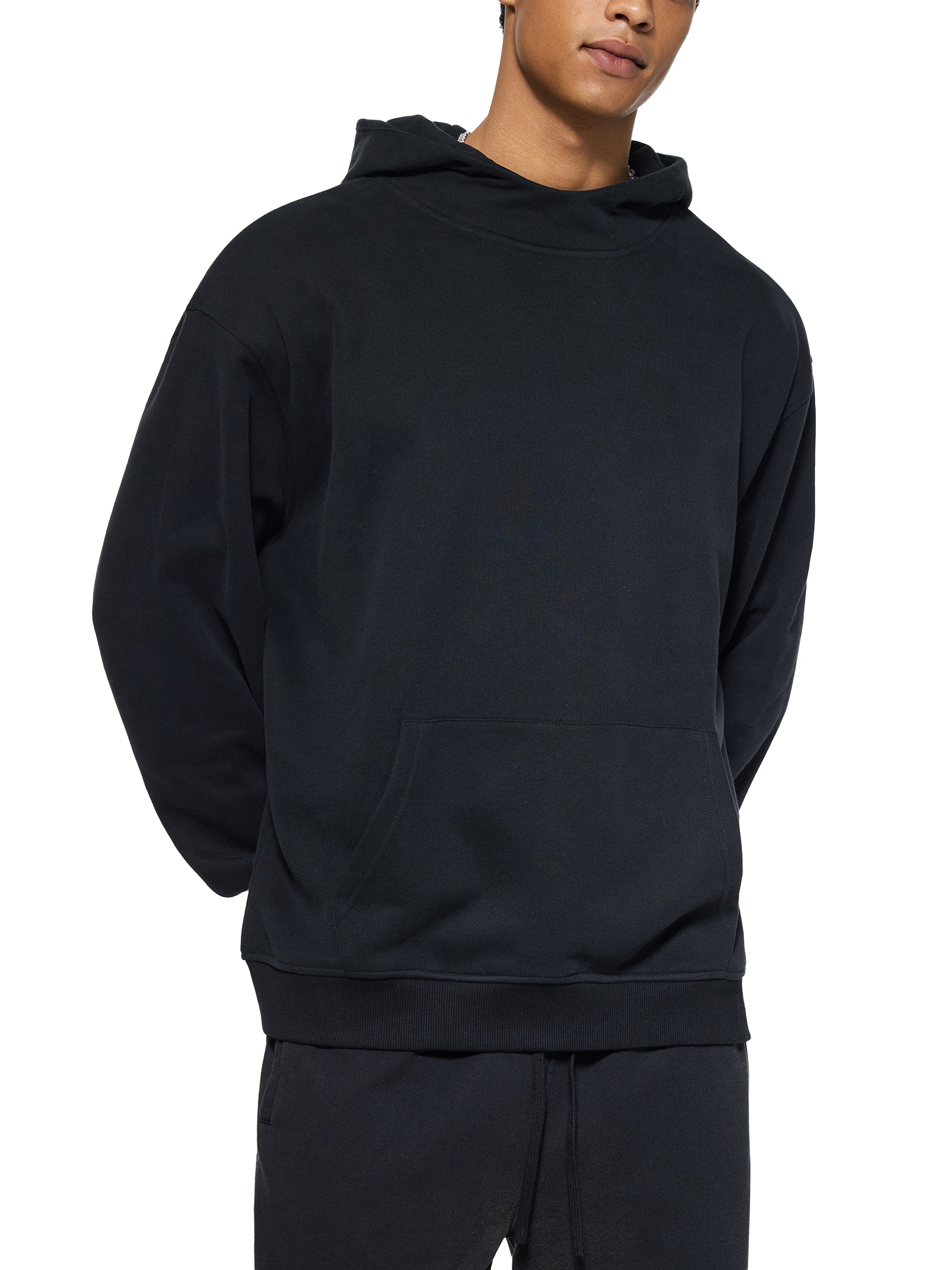 Fleeced High Neck Hoodie